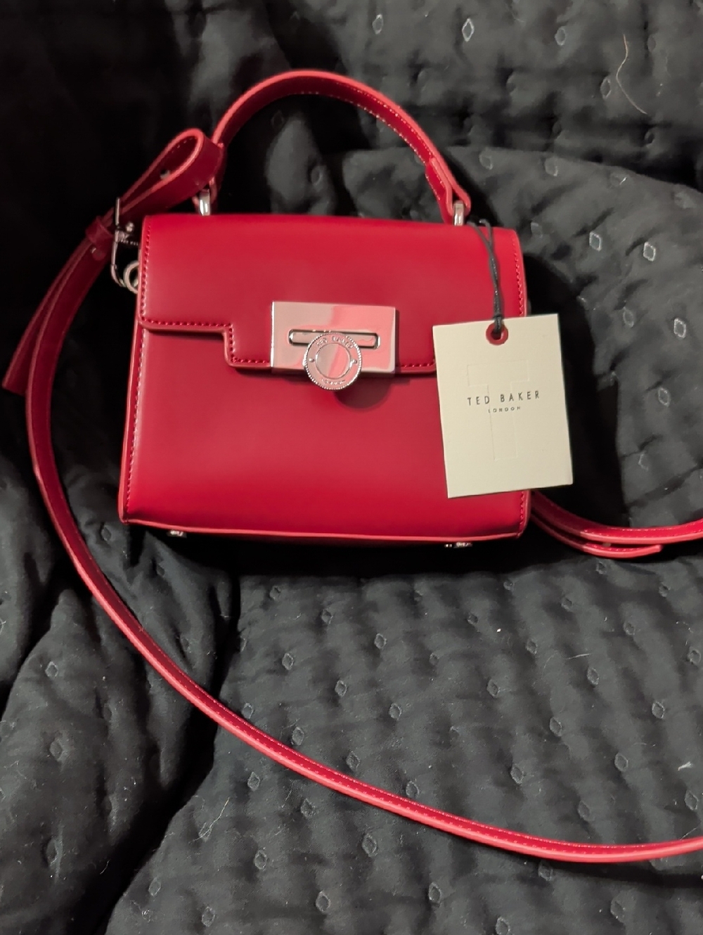 🎗️NWT Ted Baker Red Mini Satchel Bag